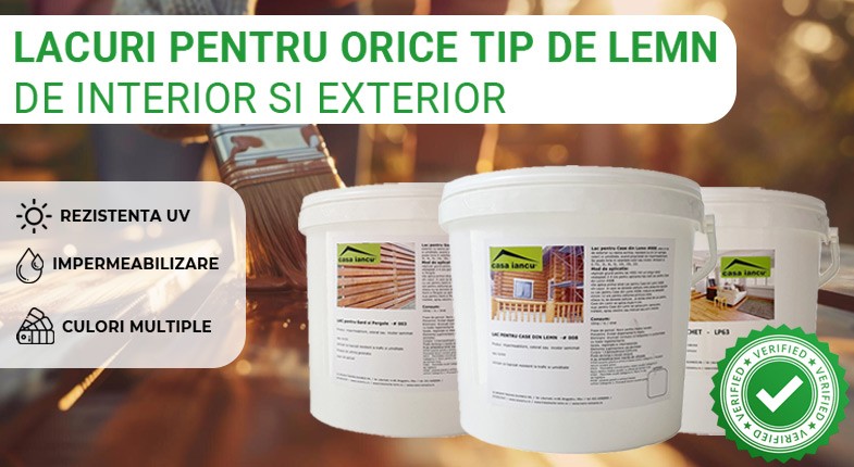 10% REDUCERE: Lacuri pentru lemn